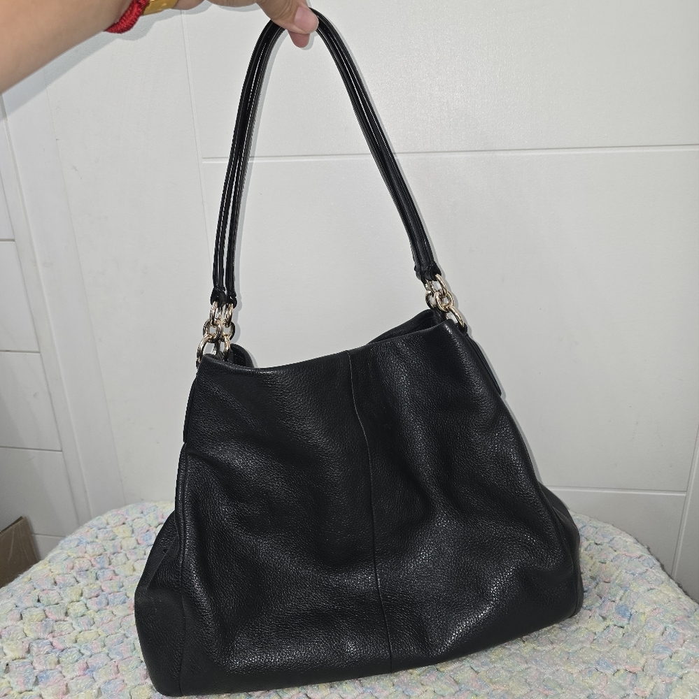 Coach Black Leather Handbag